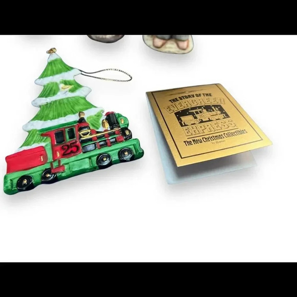 Set 10 The Evergreen Express Roman 1986 Porcelain Christmas Ornaments - Picture 4 of 8